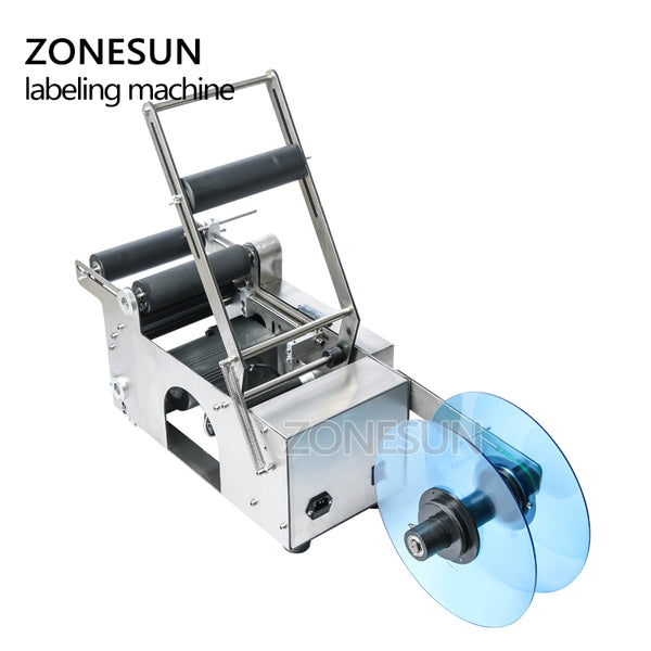 ZONESUN MT50 Semi-automatic Round Bottle Labeling Machine