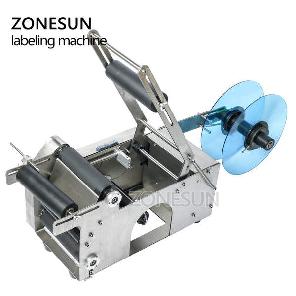 ZONESUN MT50 Semi-automatic Round Bottle Labeling Machine